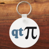 Porte-clés Humour mathématique - mignon Tee Pi (Recto)