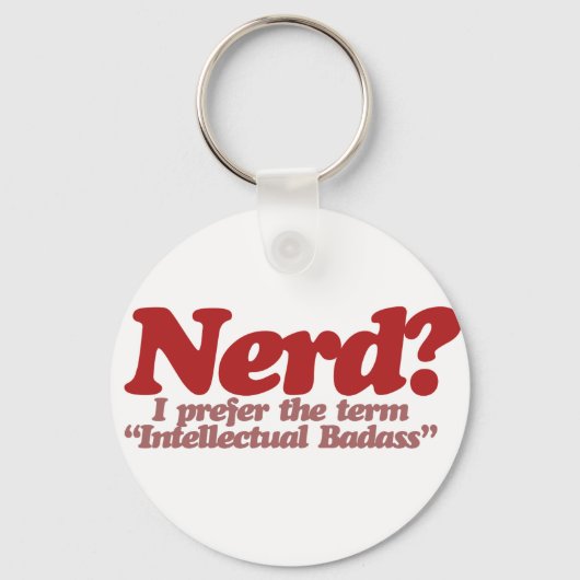 Porte-clés Humour Nerd génial (Recto)
