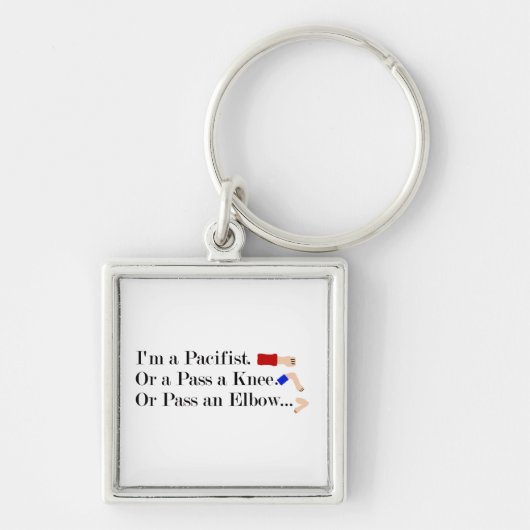 Porte-clés Humour pacifiste mixed martial art (Devant)