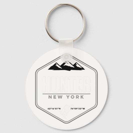 Porte-clés Hunter Mountain Ny Snowboard T (Recto)