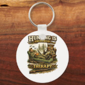 Porte-clés Hunting Is Cheaper Than Therapy (Recto)