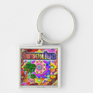 Porte-clés Huntington Beach Tropical Friends