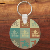 Porte-clés Hurdling Pop Art (Recto)