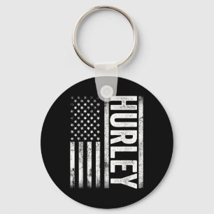 Porte-clés Hurley Ky US Vintage Drapeau Américain Rétro Pour