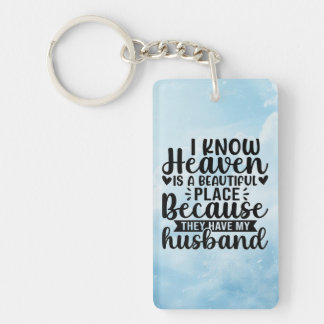 Porte-clés Husband In Heaven Keychain