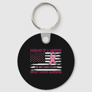 Porte-clés Husband Of A Warrior Breast Cancer Awareness Suppo