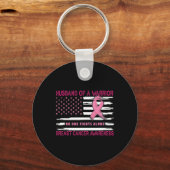 Porte-clés Husband Of A Warrior Breast Cancer Awareness Suppo (Recto)