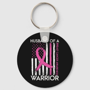 Porte-clés Husband Of A Warrior Breast Cancer Awareness Suppo