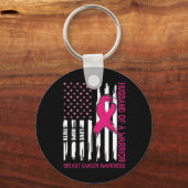 Porte-clés Husband Of A Warrior Breast Cancer Awareness Suppo (Recto)