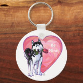 Porte-clés Husky à la Saint-Valentin (Recto)