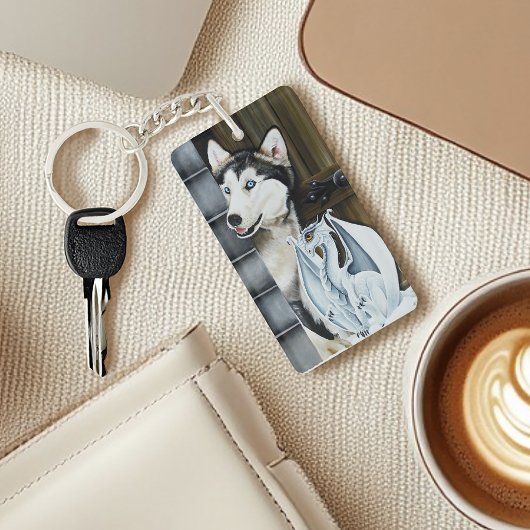 Porte-clés Husky Chig White Dragon Adventure