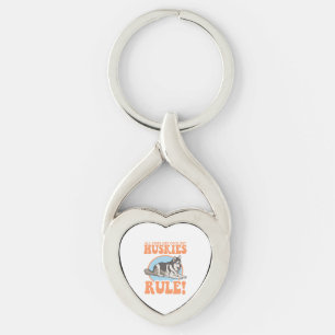 Porte-clés Husky Dog Owner Huskies