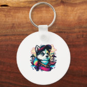 Porte-clés Husky Dog Pirate (Recto)