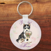 Porte-clés Husky Heart Maman (Recto)