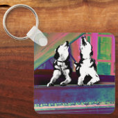 Porte-clés Husky Hurleur Blues (Recto)