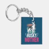 Porte-clés Husky Mother Love : Celebrating Loyalty and Bond (Devant gauche)