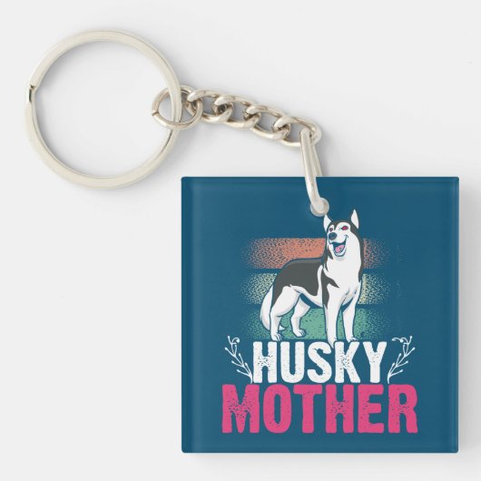 Porte-clés Husky Mother Love : Celebrating Loyalty and Bond (Devant)