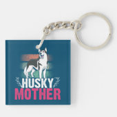 Porte-clés Husky Mother Love : Celebrating Loyalty and Bond (Dos)