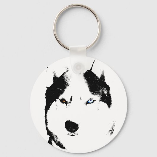 Porte-clés Husky Porte - clé Husky Malamute Porte - clé de ch (Recto)