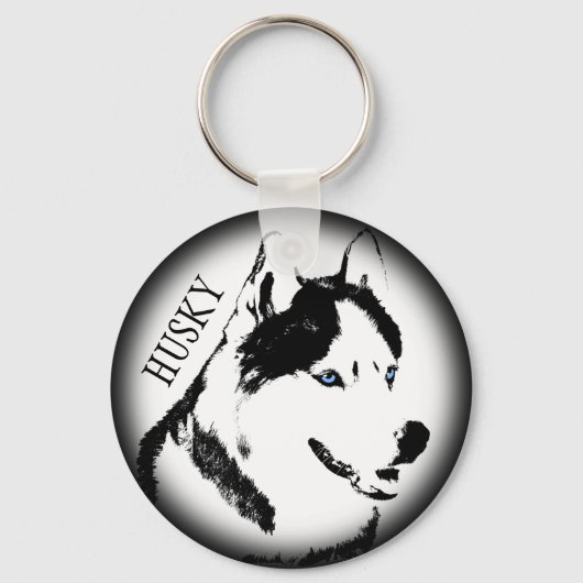 Porte-clés Husky Porte - clé Husky Malamute Porte - clé de ch (Recto)