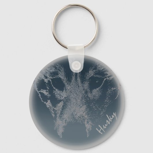 Porte-clés Husky Porte - clé Husky Wolf Chien Porte - clés pe (Recto)