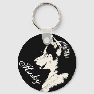 Porte-clés Husky Porte - clé Siberian Husky Dog Porte - clé C