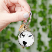 Porte-clés Husky Porte - clé Siberian Husky Malamute Cadeaux (main)