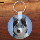 Porte-clés Husky Porte - clé Sibérien Husky / Cadeaux Malamut (Recto)