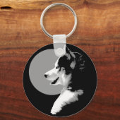 Porte-clés Husky Porte - clé Sibérien Husky Malamute Cadeaux  (Recto)