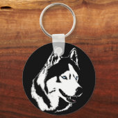 Porte-clés Husky Porte - clé Sibérien Husky Malamute Cadeaux (Recto)