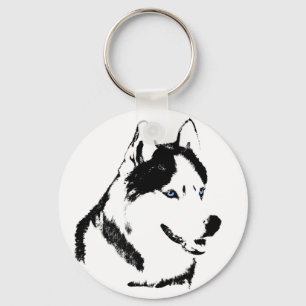 Porte-clés Husky Porte - clé Sibérien Husky Malamute Cadeaux