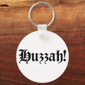 Porte-clés Huzzah ! {Typographie médiévale} (Recto)