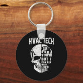 Porte-clés Hvac Tech Pour Hommes Drôle Crâne Je ne peux pas r (Recto)