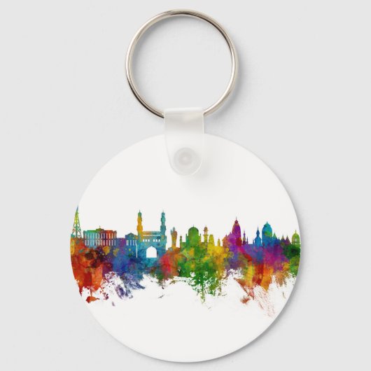 Porte-clés Hyderabad Skyline Inde (Recto)