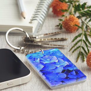 Porte-clés Hydrangea Blues