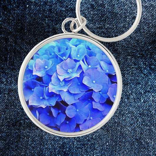 Porte-clés Hydrangea Blues
