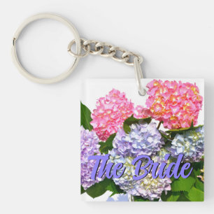Porte-clés Hydrangea Bouquet, pour la mariée