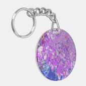 Porte-clés Hydrangea Limelight Élégant Violet et Bleu (Devant gauche)