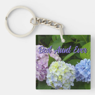 Porte-clés Hydrangeas, meilleure tante jamais