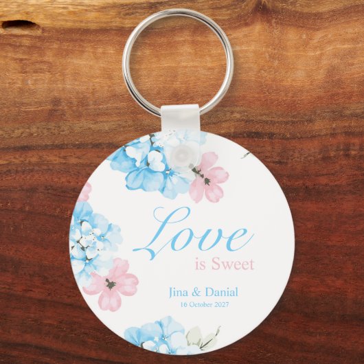 Porte-clés Hydrangeas Pastel Bloom (Recto)