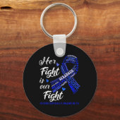 Porte-clés Hydrocéphalie Conscience Son combat est notre comb (Recto)