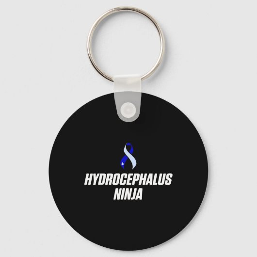 Porte-clés Hydrocéphalie Survivor Ninja Sensibilisation Guerr (Recto)