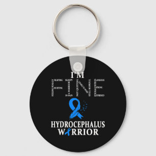 Porte-clés Hydrocéphalie Warrior I'm Fine Feather