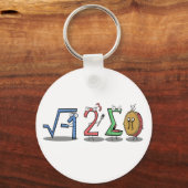 Porte-clés i 8 sum pi (I Ate some Pie) Math Clavier (Recto)