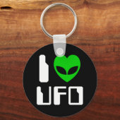 Porte-clés I Alien Heart UFO (Recto)