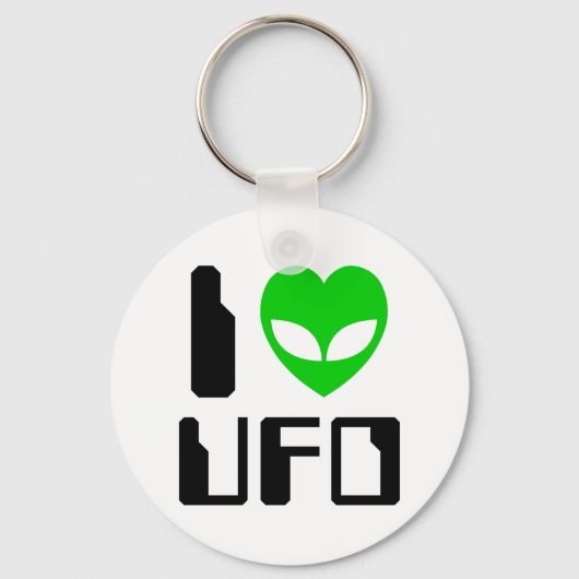 Porte-clés I Alien Heart UFO (Recto)