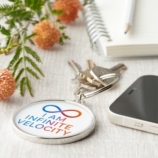 Porte-clés I AM Infinite Velocity – Quantum Energy Design (Côté)