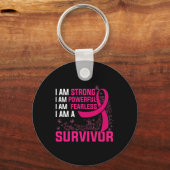 Porte-clés I Am Strong Powerful Fearless (Recto)