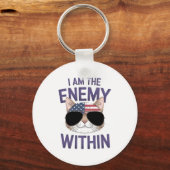 Porte-clés I Am the Enemy Within Bold Statement for 2024 (Verso)