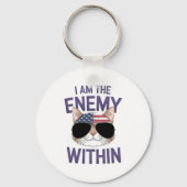 Porte-clés I Am the Enemy Within Bold Statement for 2024 (Verso)